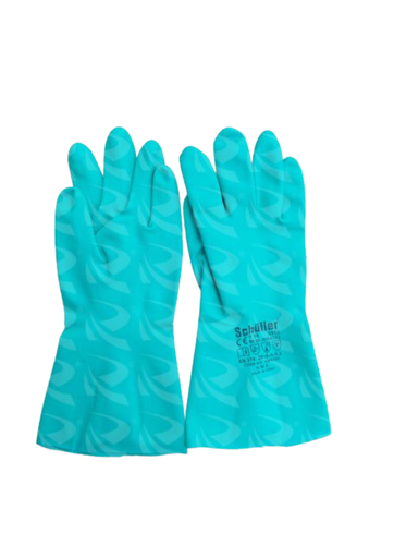 [002024] NITRILE GREEN GLOVES SCHULLER