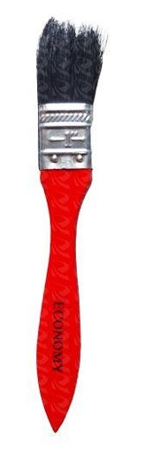 [002125] PAINT BRUSH RED HANDLE  (1")