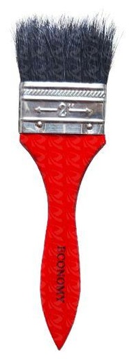 [002128] PAINT BRUSH RED HANDLE  (2")