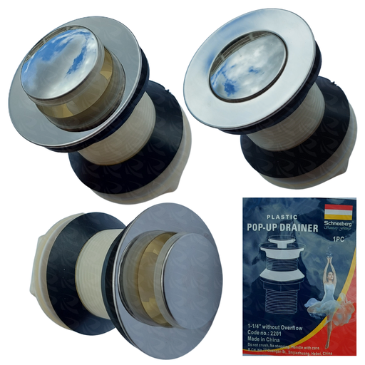 [002329] POP UP WASTE 1 1S4  SCHNEEBERG (PLASTIC)