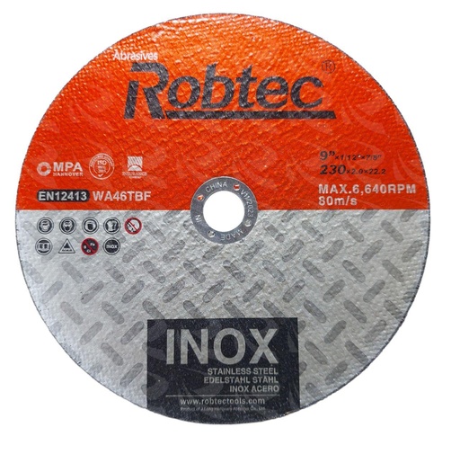 [002662] ROBTEC INOX METAL CUTTING  (9")