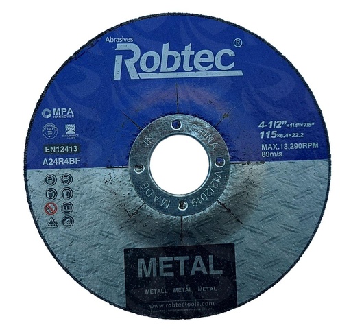 [002671] ROBTEC METAL GRINDING DISC  (4 1/2")