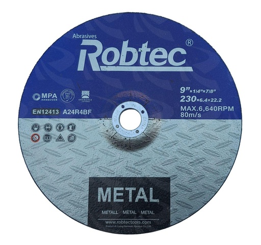 [002673] ROBTEC METAL GRINDING DISC  (9")