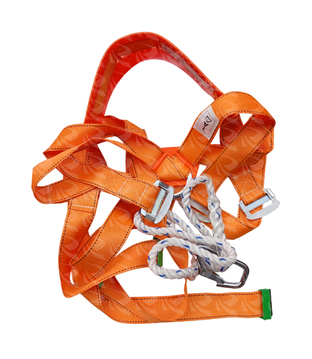 [002736] SAFETY BELT FULL BODY ORANGE BUMPER