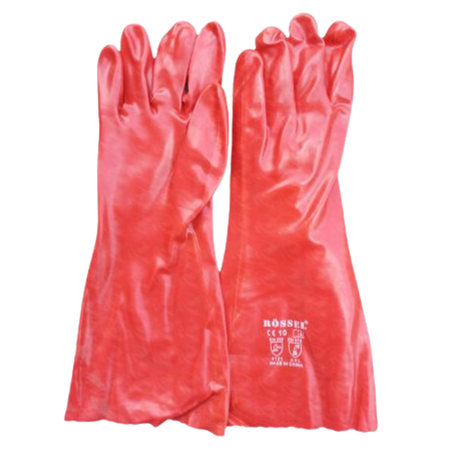[002965] SINGLE DIPPED PVC GLOVES ROSSEL (16")