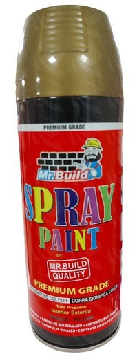 [003063] SPRAY PAINT 280G MR BUILD (GOLD)