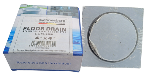 [003095] SS FLOOR DRAIN PUSH TYPE  (4")