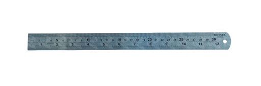 [003746] STEEL RULER NEUTRAL PACKING (18")