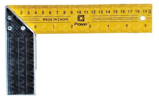 [003354] TRY SQUARE YELLOW PROSON (6")