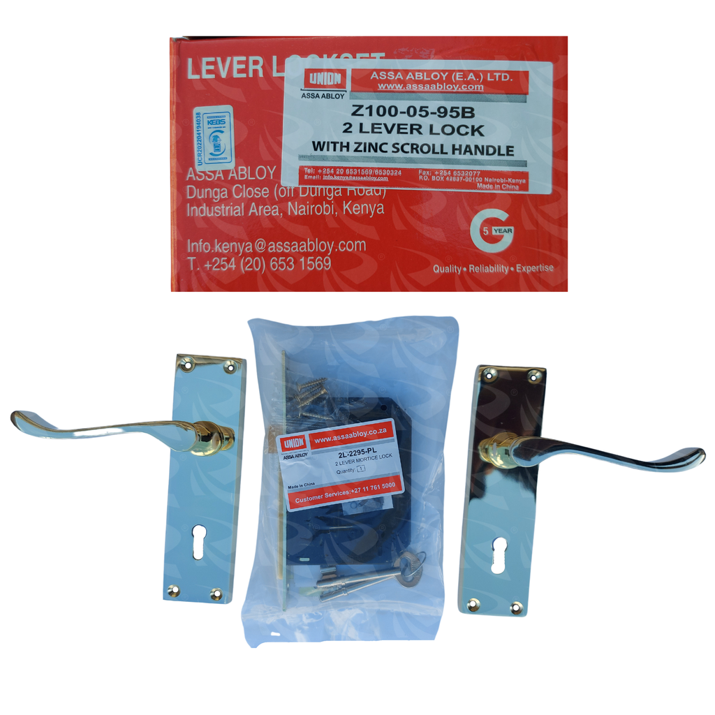 UNION 2L SCROLL PLATED ZINC