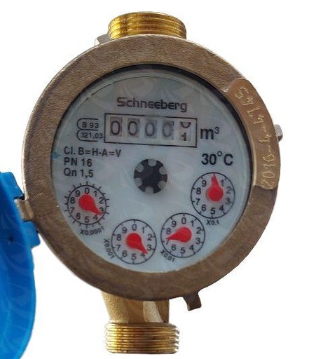 [003452] WATER METER BRASS B TYPE (1/2")