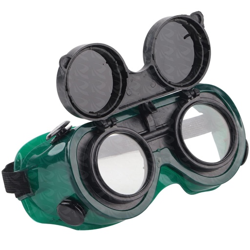 [003517] WELDING GOGGLE ROUND WITH FLAP ROSSEL
