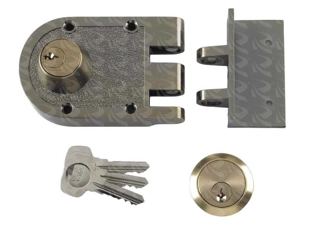 YALE DEAD LOCK DOUBLE A BRASS