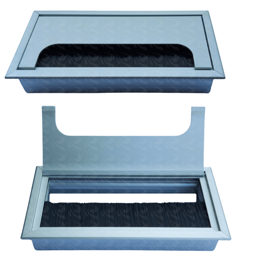 [003981] DESK WIRE GROMMET (ALUMINIUM)