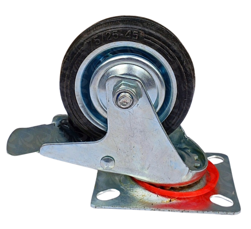 [003984] CASTOR WHEEL WITH BRAKE 9629 (3")