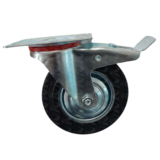 [003986] CASTOR WHEEL WITH BRAKE 9629 (5")