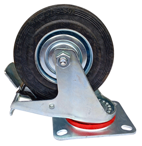 [003986] CASTOR WHEEL WITH BRAKE 9629 (5")