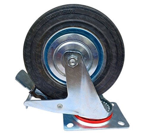 [003988] CASTOR WHEEL WITH BRAKE 9629 (8")