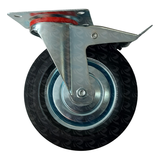 [003988] CASTOR WHEEL WITH BRAKE 9629 (8")