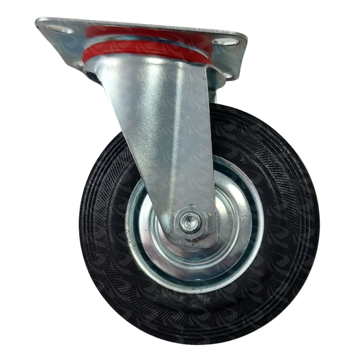[003990] RUBBER SWIVEL CASTER PLATE 9630 (6")