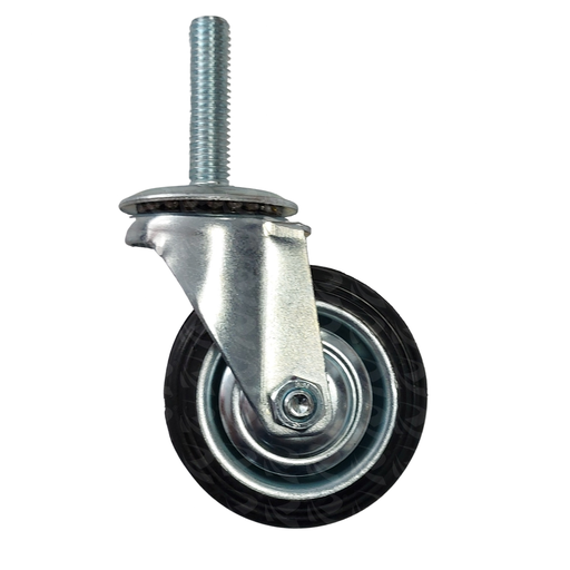 [003998] RUBBER SWIVEL CASTER THREAD 9632 (3")