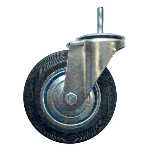 [004001] RUBBER SWIVEL CASTER THREAD 9632 (6")