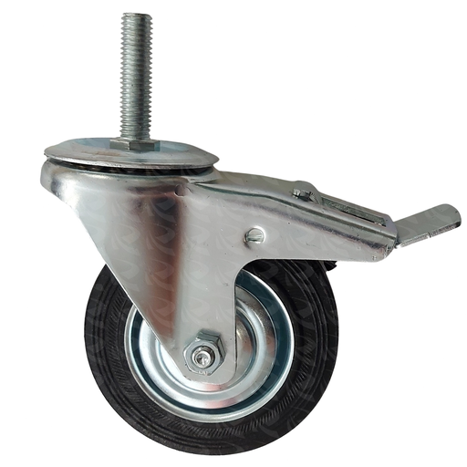 [004004] SWIVEL CASTER THREAD TOP 9633 (4")