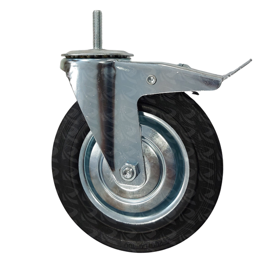 [004007] SWIVEL CASTER THREAD TOP 9633 (8")