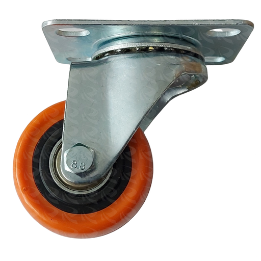 [004012] ORANGE PVC CASTOR PLATE GAL 9636 (2")