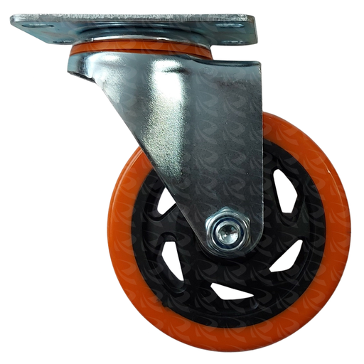 [004014] ORANGE PVC CASTOR PLATE GAL 9636 (4")