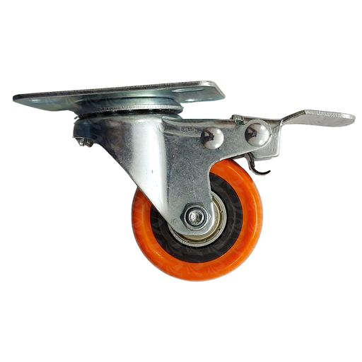 [004017] CASTOR WHEEL ORANGE PVC 9638 (2")