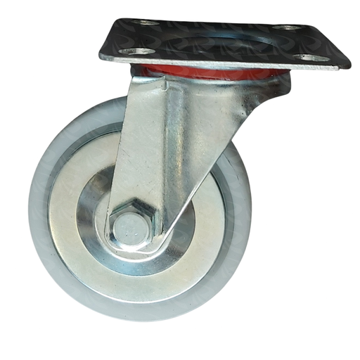 [004035] WHITE PP CASTER PLATE SWIVEL 9642 (3")