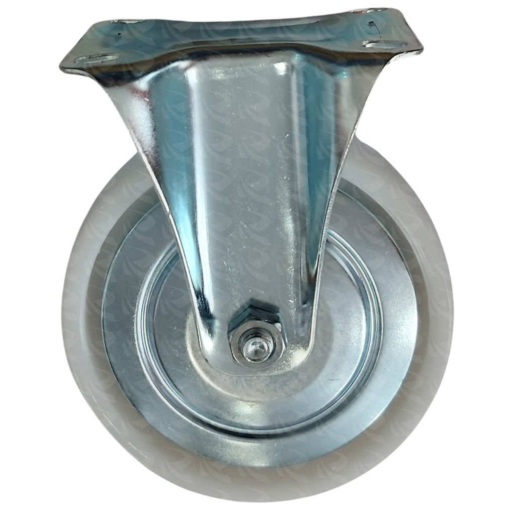 WHITE PP CASTER PLATE FIX 9643