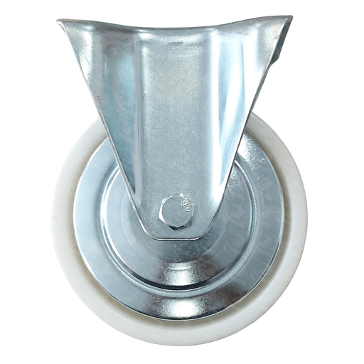 [004042] WHITE PP CASTER PLATE FIX 9643 (5")