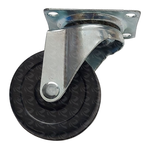 [004047] FURNITURE CASTOR FLAT RUBBER (63MM)