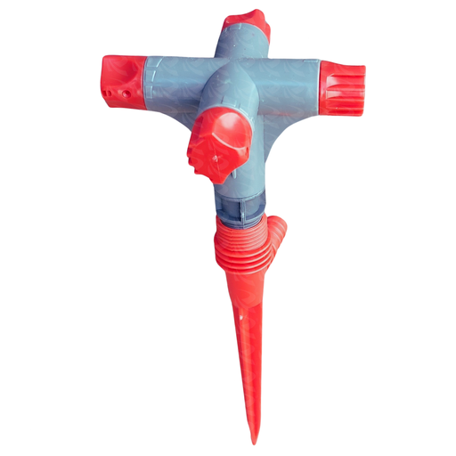 [004113] SPRINKLER (GREY RED 4 ARMS)
